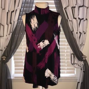 NWOT - NEW DIRECTIONS MULTICOLOR PRINT SHIRT SZ S